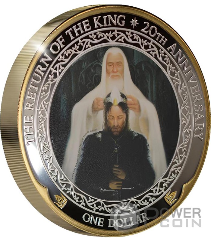 The Return of the King 1oz Silver Coin - THE LORD OF THE RINGS