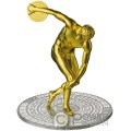 DISCOBOLUS 3D Olympic Games Paris 5 Oz Серебро Монета 10$ Самоа 2023