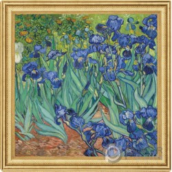 IRISES Vincent Van Gogh 170 Jahrestag 2 Oz Silber Münze 2$ Niue 2023