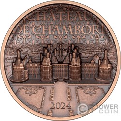 CHATEAU DE CHAMBORD Copper Coin 1$ Cook Islands 2024