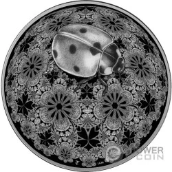 LADYBIRD Entoma Proof 2 Oz Silver Coin 25$ Liberia 2024