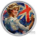 DIANA Elegance in Art 1 Oz Moneda Plata 2£ Pound United Kingdom 2023