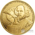 WILLIAM SHAKESPEARE Icons of Inspiration 1 Oz Moneda Oro 250$ Niue 2024