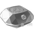 FOREVERMARK BLACK LABEL CUSHION DIAMOND 3D Shaped Silver Coin 50$ Canada 2024