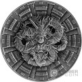 DRAGON OF THE TEMPLE OF HEAVEN Imperial Dragons 3 Oz Монета Серебро 3000 Франков Камерун 2024