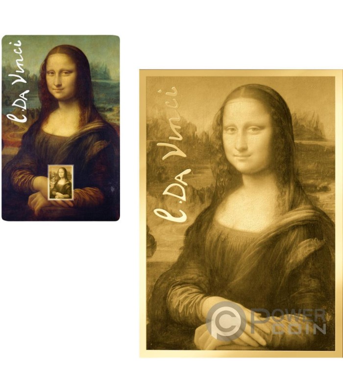 MONA LISA Leonardo Da Vinci 1/1000 Oz Gold Coin 3000 Francs Chad