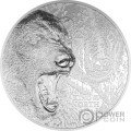 KING OF THE NORTH Polar Bear 1 Kg Kilo Silver Coin 100$ Cook Islands 2024