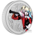 HARLEY QUINN DC Villains 3 Oz Серебро Монета 10$ Ниуэ 2024