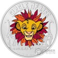 CIRCLE OF LIFE Le Roi Lion 1 Oz Monnaie Argent 2$ Niue 2024