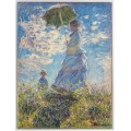 WOMAN WITH A PARASOL Claude Monet Moneta Argento 10000 Francs Chad 2024