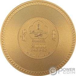 VAIROCHANA BUDDHA MANDALA Archeology Symbolism Gilded 3 Oz Серебро Монета 2000 Тогрог Монголия 2022