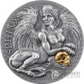 SPHINX Great Greek Mythology 1 Oz Moneda Plata 1000 Francs Cameroon 2024