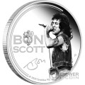 BON SCOTT 1 Oz Moneda Plata 1$ Tuvalu 2024