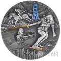 TOWER OF THE SWALLOW 2 Oz Серебро Монета 5$ Ниуэ 2024