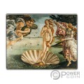 BIRTH OF VENUS Sandro Botticelli 1 Oz Монета Серебро 1000 Франков Камерун 2024