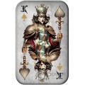 KING OF SPADES Poker Cards 2 Oz Silver Cast Bar 2024
