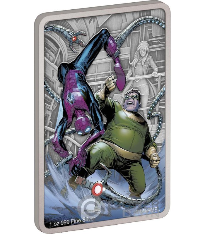 DOCTOR OCTOPUS Spiderman Villains 1 Oz Silver Coin 2$ Niue 2024