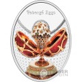 SPRING FLOWERS EGG Fabergé Eggs Серебро Монета 1$ Ниуэ 2024