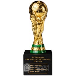 TROPHY FIFA World Cup трофей 5 Oz Серебряная с золотым напылением 2024