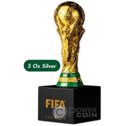 TROPHY FIFA World Cup трофей 5 Oz Серебряная с золотым напылением 2024