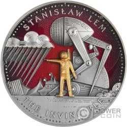 INVINCIBLE Stanislaw Lem Master of Science Fiction 2 Oz Silber Münze 1000 Francs Cameroon 2024