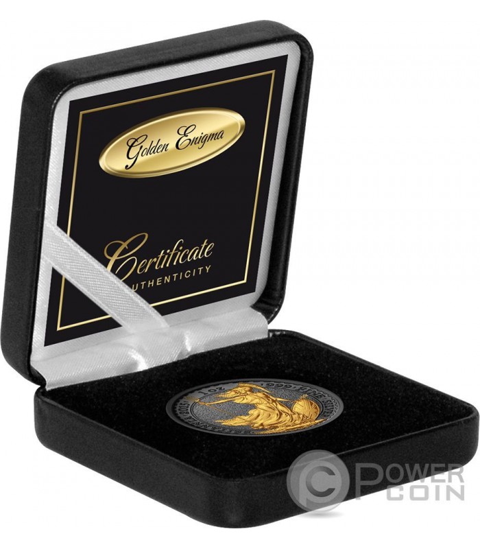 GOLDEN ENIGMA Britannia Black Ruthenium 1 Oz Silver Coin 2£ United Kingdom  2015