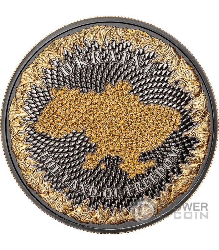 UKRAINE LAND OF FREEDOM Cryptocurrency 1 Oz Silver Coin 1000