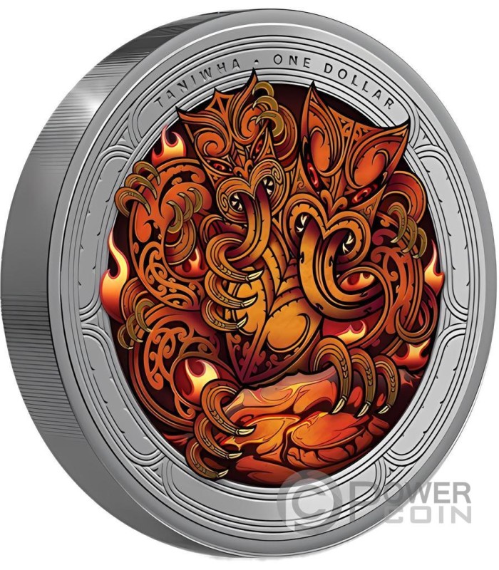 New Zealand 1oz Silver Bullion Coin Year of the Dragon 2024