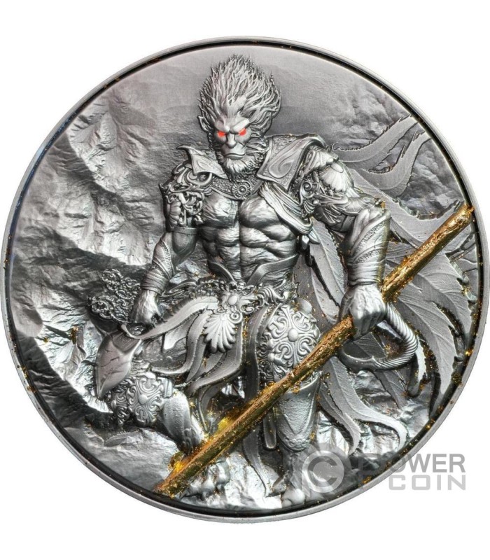 WUKONG MONKEY KING 2 Oz Silver Coin 2000 Francs Cameroon 2025 WUKONG MONKEY KING 2 Oz Silver Coin 2000 Francs Cameroon 2025