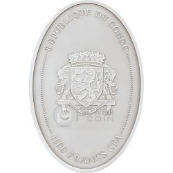 2020 Congo TYRANNOSAURUS REX BU coin .999 fine silver 
