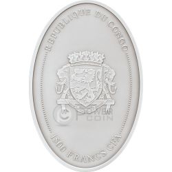 2020 Congo TYRANNOSAURUS REX BU coin .999 fine silver 