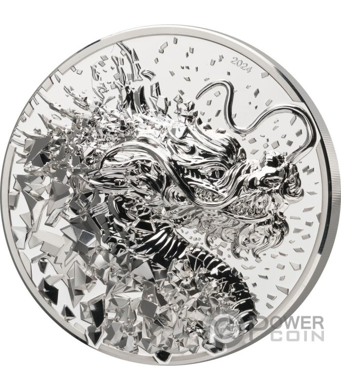 BURST DRAGON Half Kilo 1/2 Kg Silver Coin 10000 Togrog