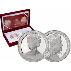 QUEEN ELIZABETH II JUBILEE 1 Oz Silver Coin 5$ Tokelau 2022