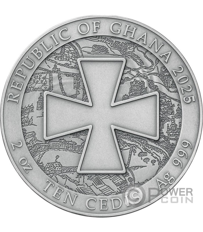 UKRAINE BATTLE HARDENED 2.0 2 Oz Silver Coin 10 Cedis Ghana 2025