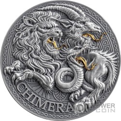 CHIMERA Great Greek Mythology 1 Oz Monnaie Argent 1000 Francs Cameroon 2025