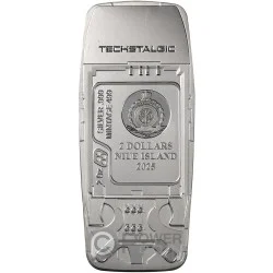 UNBREAKABLE PHONE Colored Gilded TechStalgic 2 Oz Silver