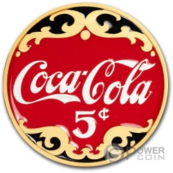 COCA COLA LOGO 2 Oz Medaglia Argento USA