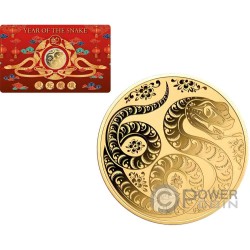 SNAKE GREEN PEARL Chinese Lunar Year 1 Oz Silver Coin 10