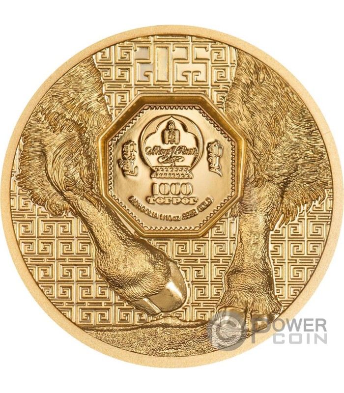 【特別送料無料！】 Wild BISON Mongolia 2025 Mongolia Togrog 1000 Coin Gold Oz 1/10 コレクション