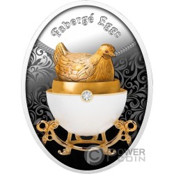 HEN EGG Fabergé Eggs Moneda Plata 1$ Niue 2025