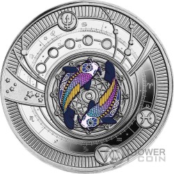 PISCES Pendant Zodiac Signs 2025 Silber Münze 500 Francs Cameroon 2025