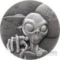 ALIEN FACE We are not Alone 2 Oz Silber Münze 2000 Francs Cameroon 2025