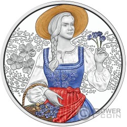 AUFDIRNDLN-LINEN Traditional and Trendy Silver Coin 10€ Euro Austria 2025