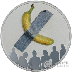 PRECIOUS FRUIT OF ART Banana Art is Art 2 Oz Moneda Plata 2$ Niue 2025