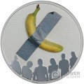 PRECIOUS FRUIT OF ART Banana Art is Art 2 Oz Moneda Plata 2$ Niue 2025
