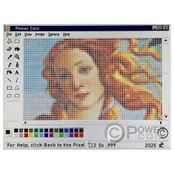 PAINT Back to the Pixel 2 Oz Silber Münze 2$ Niue 2025