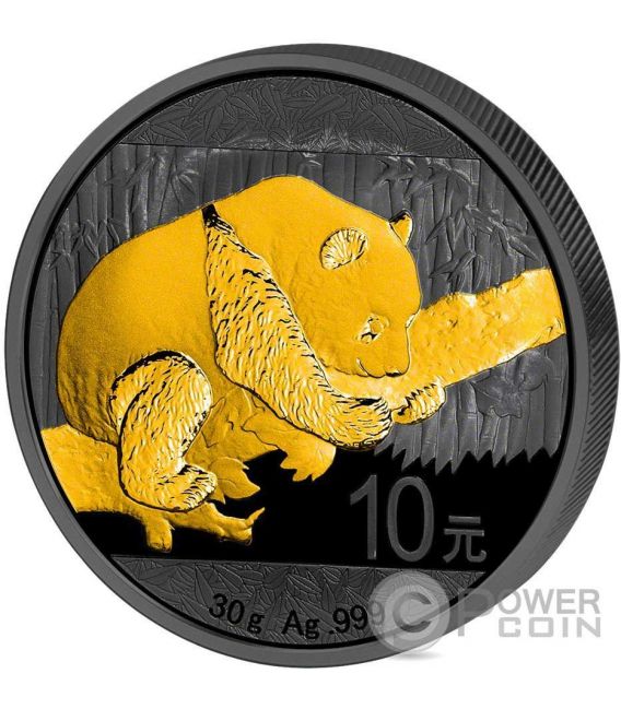 2016 Gabon Springbok GOLDEN ENIGMA 1oz .999 Moneda de Plata Negro Rutenio Dorada 