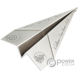 PAPER AIRPLANE Folded Dreams 2 Oz Silber Münze 2$ Niue 2025
