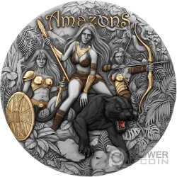 AMAZONS Eternal Sisters 2 Oz Серебро Монета 5$ Ниуэ 2025
