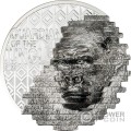 GORILLA Reconstruction 2 Oz Silver Coin 10$ Cook Islands 2025